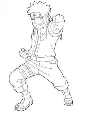 رسومات للتلوين ناروتو6