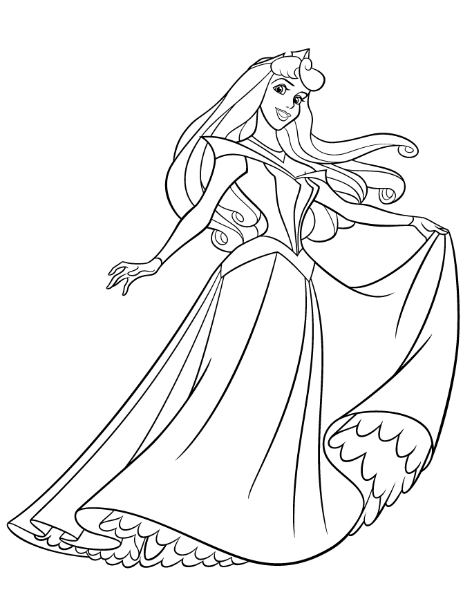 رسومات اميرات للتلوين3