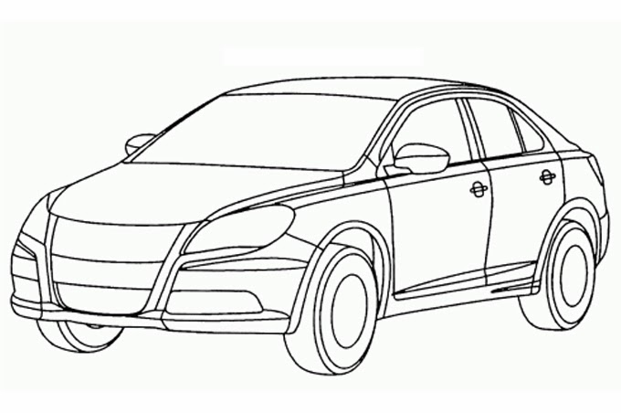 رسومات سيارات للتلوين للاطفال 1