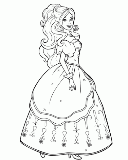 رسومات تلوين باربي5