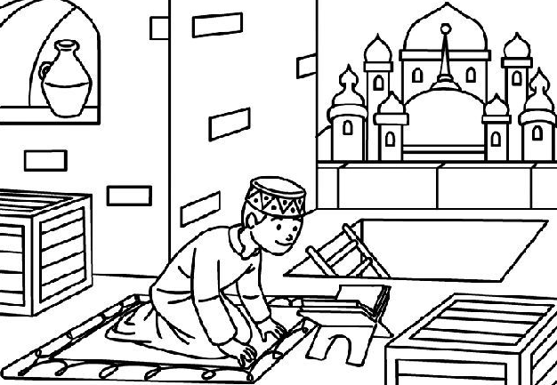رسومات رمضان للتلوين للأطفال 6