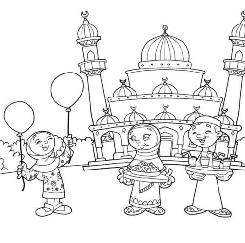 رسومات رمضان للتلوين للأطفال 2