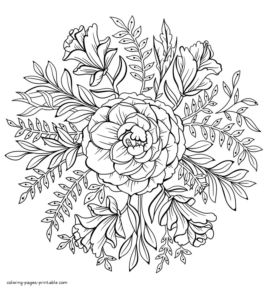 رسم زخارف ورود 3