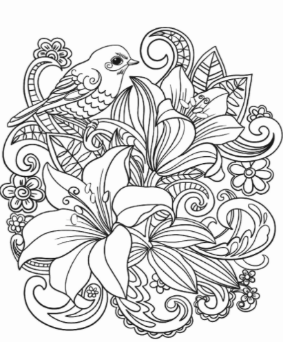 رسم زخارف ورود 6
