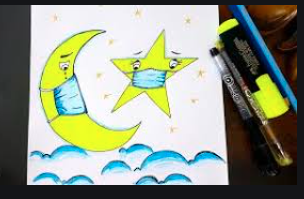 رسم هلال 5