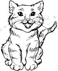 رسومات للتلوين قطط4