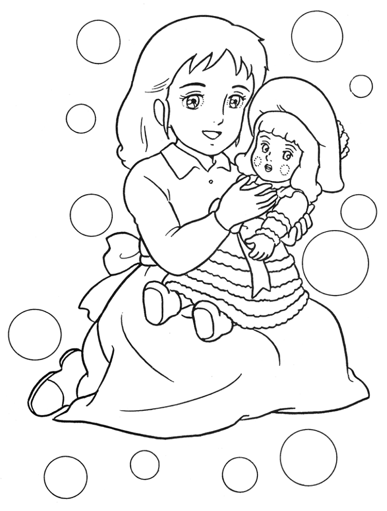 رسومات للتلوين للبنات 6