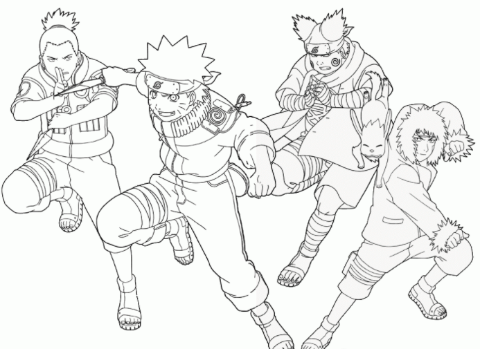 رسومات للتلوين ناروتو12
