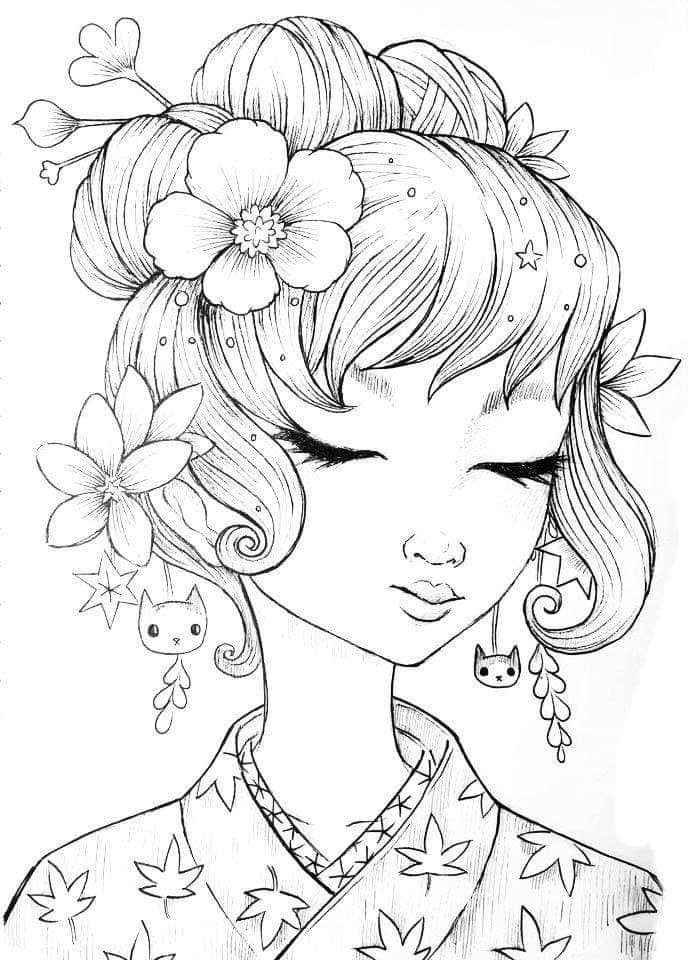 رسومات للتلوين للكبار سهلة 6