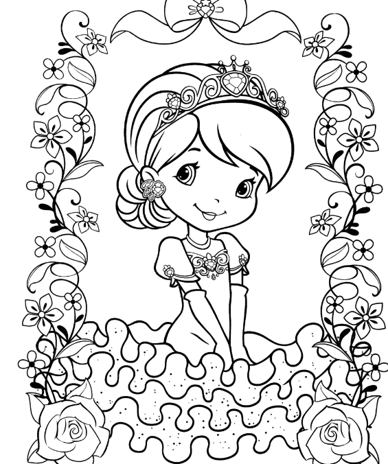 رسومات تلوين للبنات للطباعة 2