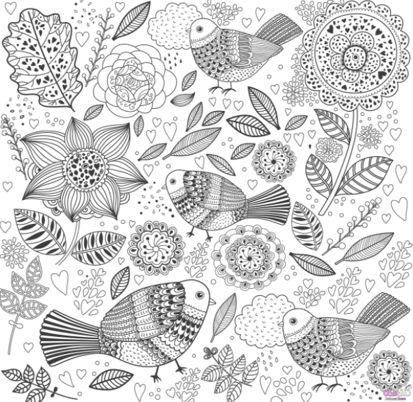 رسومات تلوين صعبة5
