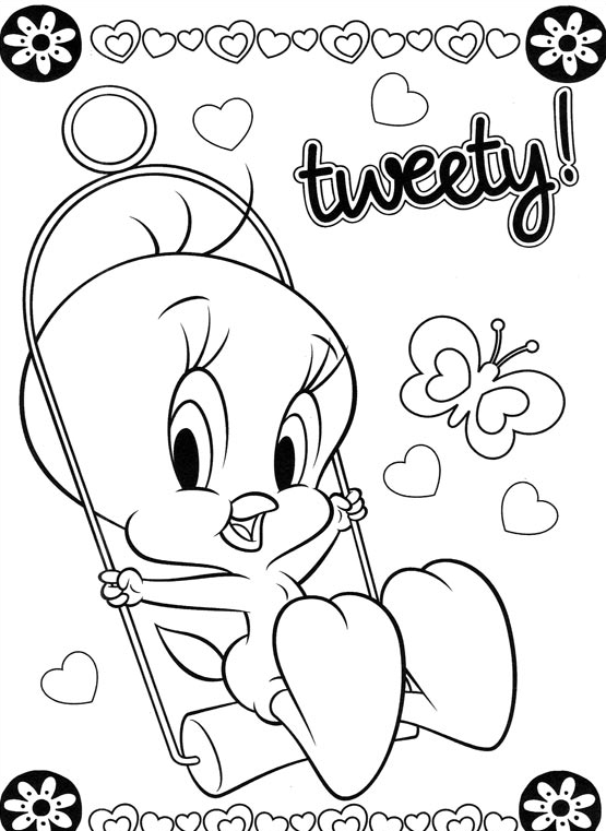 رسومات تلوين تويتي6
