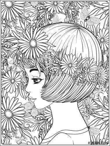 رسومات جميلة للتلوين للكبار 2
