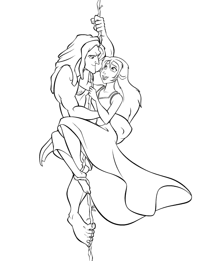 رسومات تلوين طرزان11