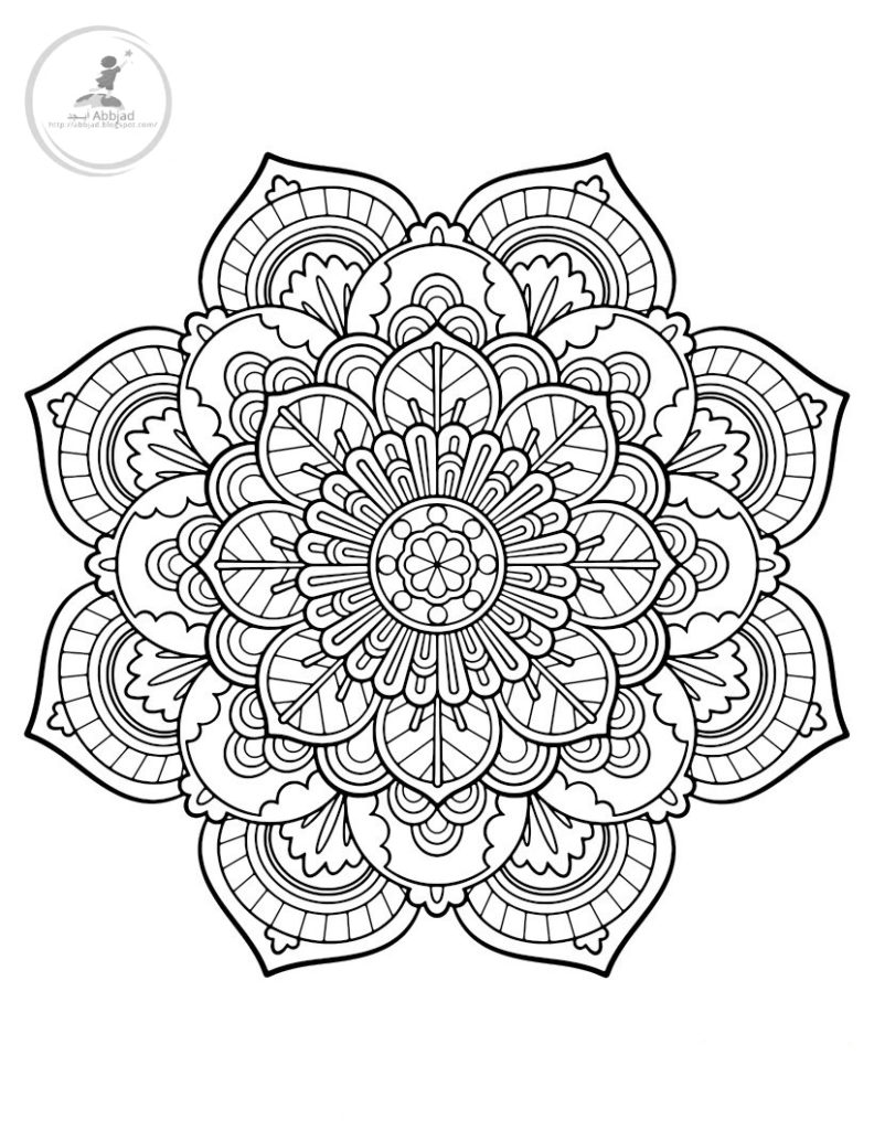 رسومات تلوين للكبار2