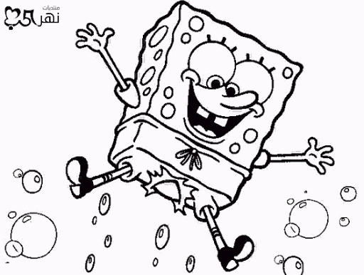 رسومات تلوين للاطفال سبونج بوب 4