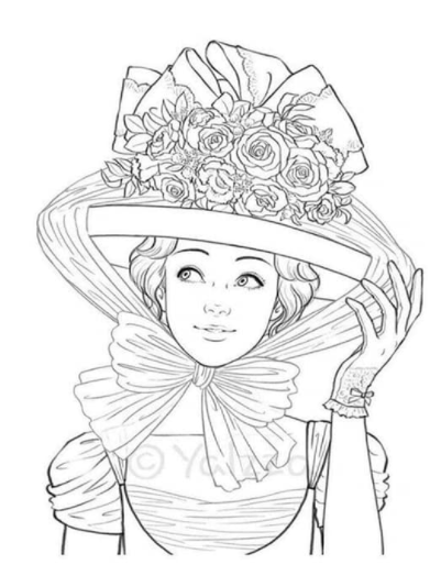 رسومات جميلة للتلوين للكبار 5