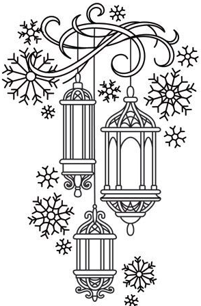 رسومات فانوس رمضان للتلوين 5