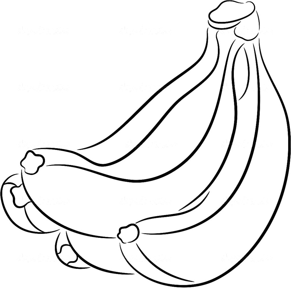 موزة للتلوين 1