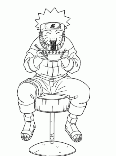رسومات للتلوين ناروتو18