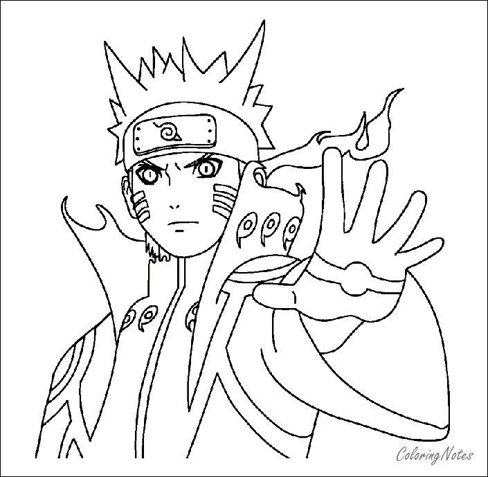رسومات للتلوين ناروتو19
