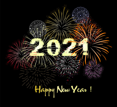 بطاقات تهنئة بالعام الجديد 2021 -2