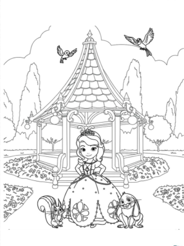 رسومات تلوين صوفيا 3