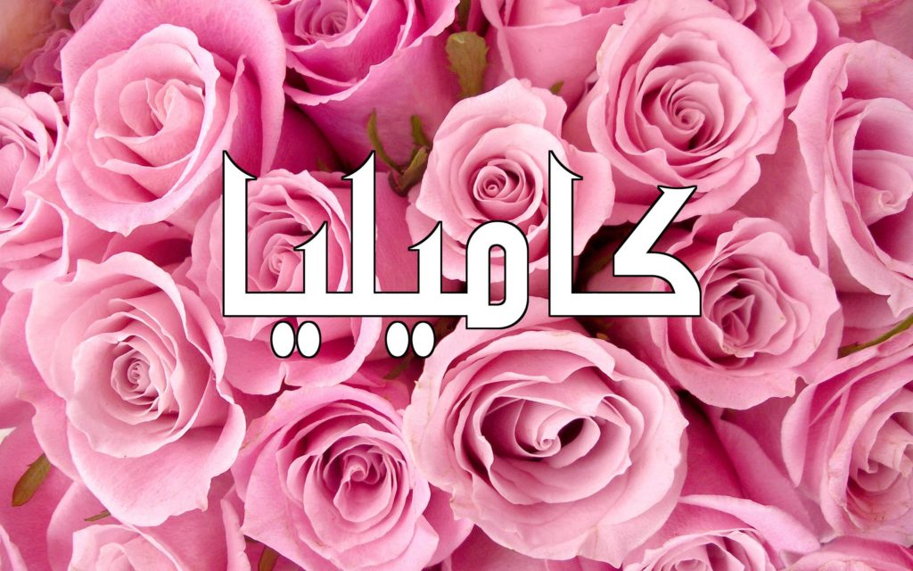 اسم كاميليا بالانجليزي مزخرف