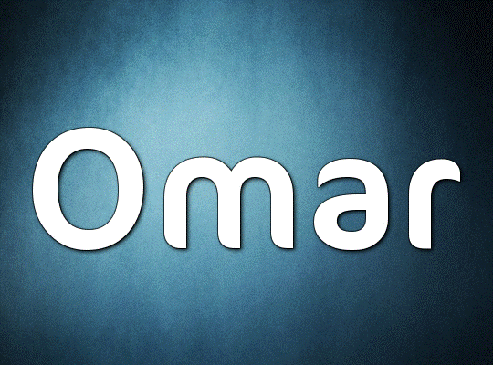 زخرفة اسم كاسبر- زخرفة Omar