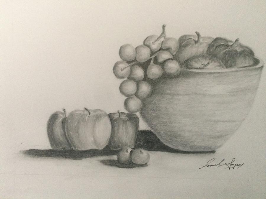 رسم فواكه في صحن 5