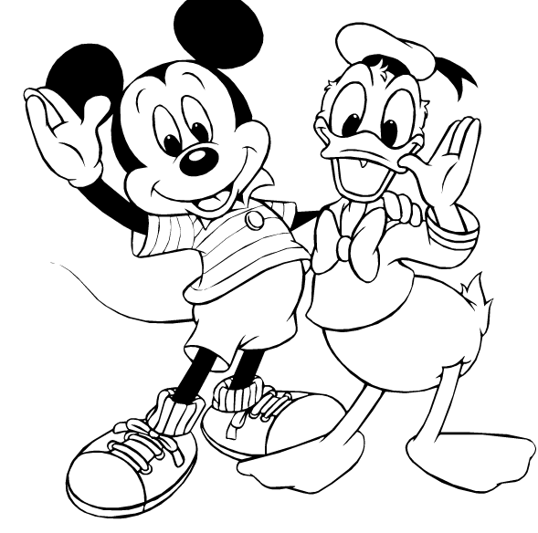 رسومات ميكي ماوس للتلوين 5