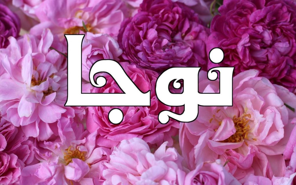 زخرفة إسم نرجس بالورد2