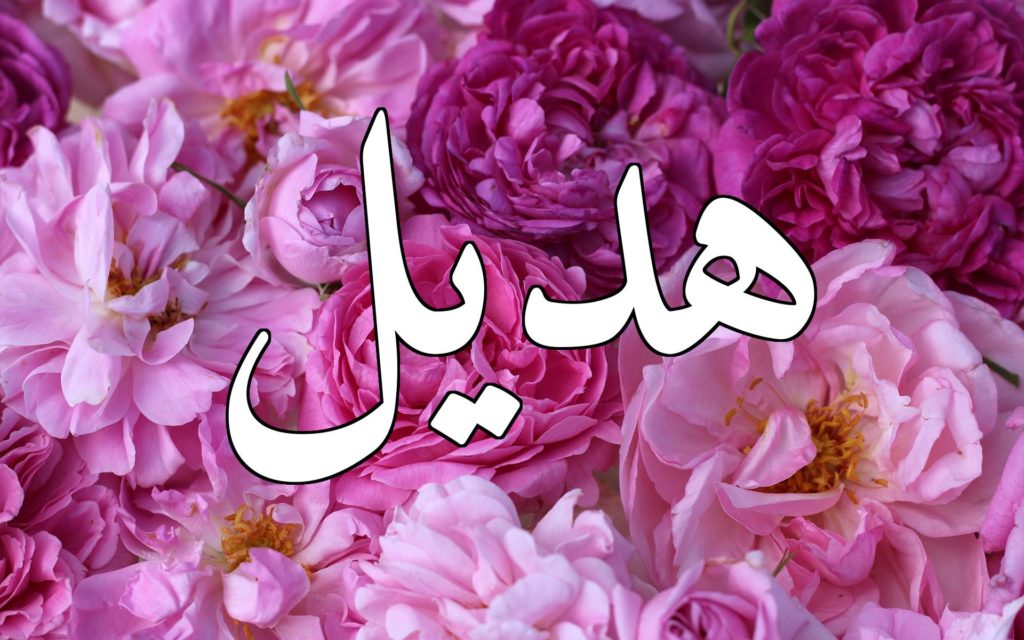اسم هديل مزخرف بالورد3