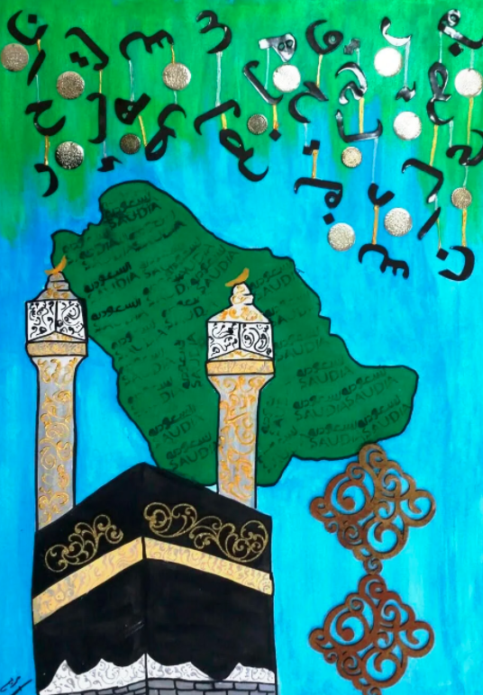رسم عن حب الوطن 6
