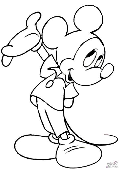 رسومات ميكي ماوس للتلوين 4