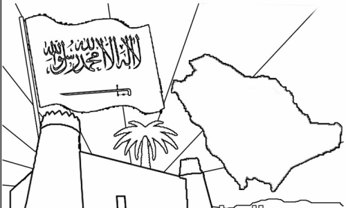 رسومات للتلوين عن حب الوطن1