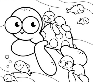 رسومات للتلوين للقسم التحضيري3