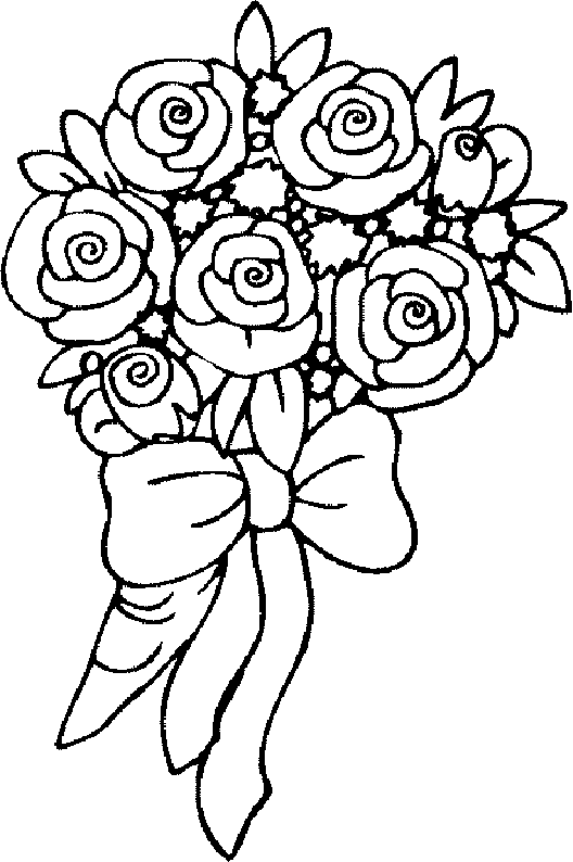 رسومات ورود مفرغة 1