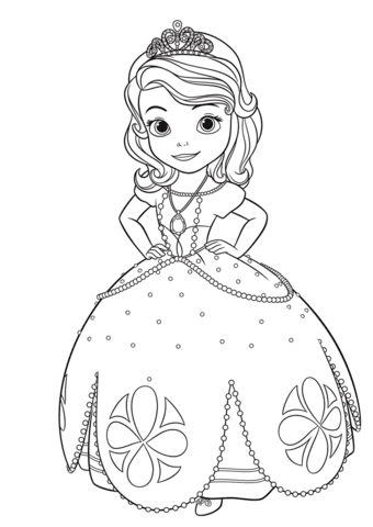 رسومات تلوين صوفيا4