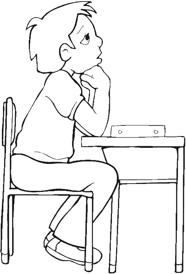 رسومات للتلوين عن الانضباط المدرسي6