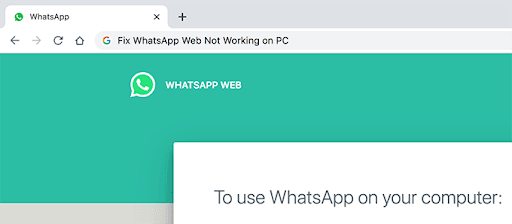أسباب تعطل واتساب ويب 