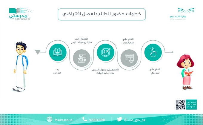 شرح منصة مدرستي للطالب