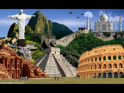 عجائب الدنيا السبع بالانجليزي