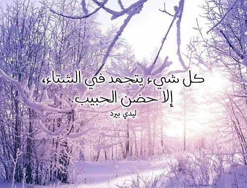 الشتاء والحبيب