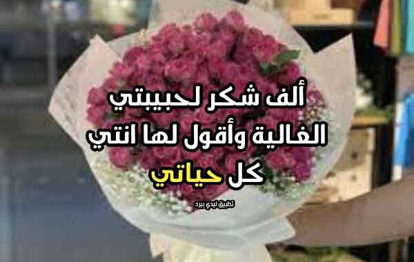 شكرا لكي حبيبيتي