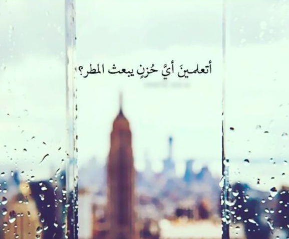 كلمات عن المطر والشتاء 