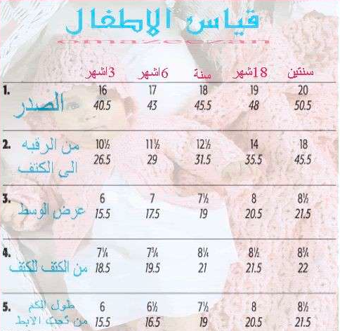 مقاسات شي ان للاطفال بالشهور 68