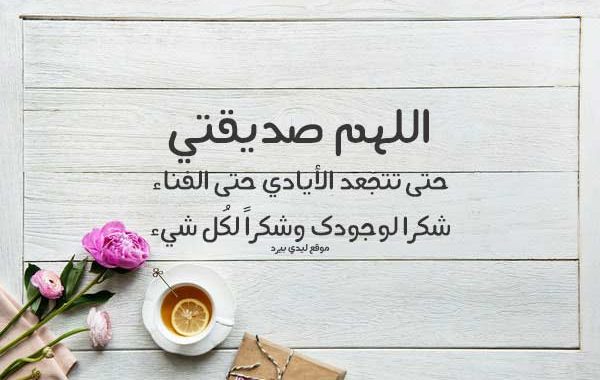 شكرا لكي صديقتي