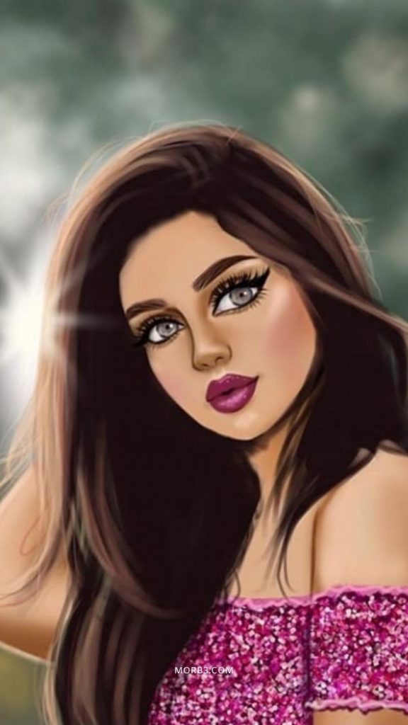 خلفيات بنات كرتون كيوت 7
