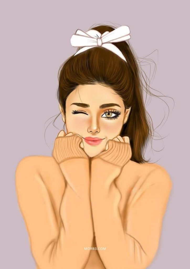 خلفيات بنات كرتون كيوت 8